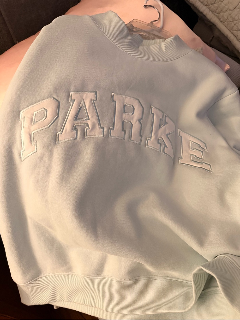 Parke Blue Bridal Fleece sz L/XL